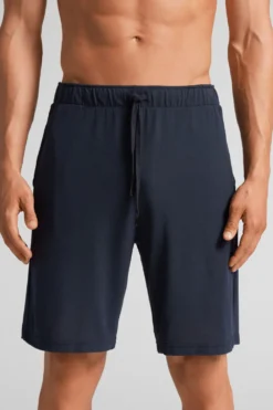 Spodnie|Soft Silk>Intimissimi Krótkie Spodenki z Piki Modalowej i Jedwabiu niebieski - 800 - blu notte