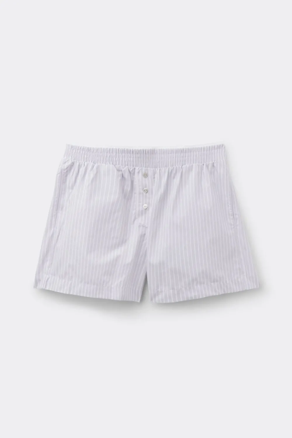 Odzież Domowa|Piżamy Krótkie>Intimissimi Krótkie Spodenki z Płótna Bawełnianego w Paski Love Me Tender fioletowy - 116k - riga lilla