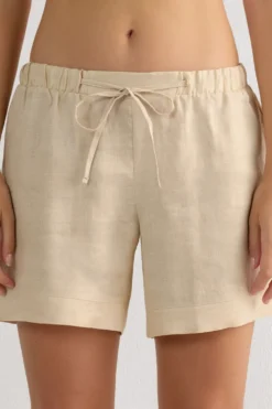 Legginsy / Spodnie|Len>Intimissimi Krótkie Spodenki zPłótna Lnianego The Pure Linen
