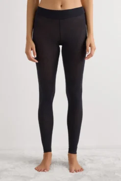 Legginsy / Spodnie|Odzież Domowa>Intimissimi Legginsy z Ultralekkiego Modalu z Dodatkiem Kaszmiru - 019 - czarny