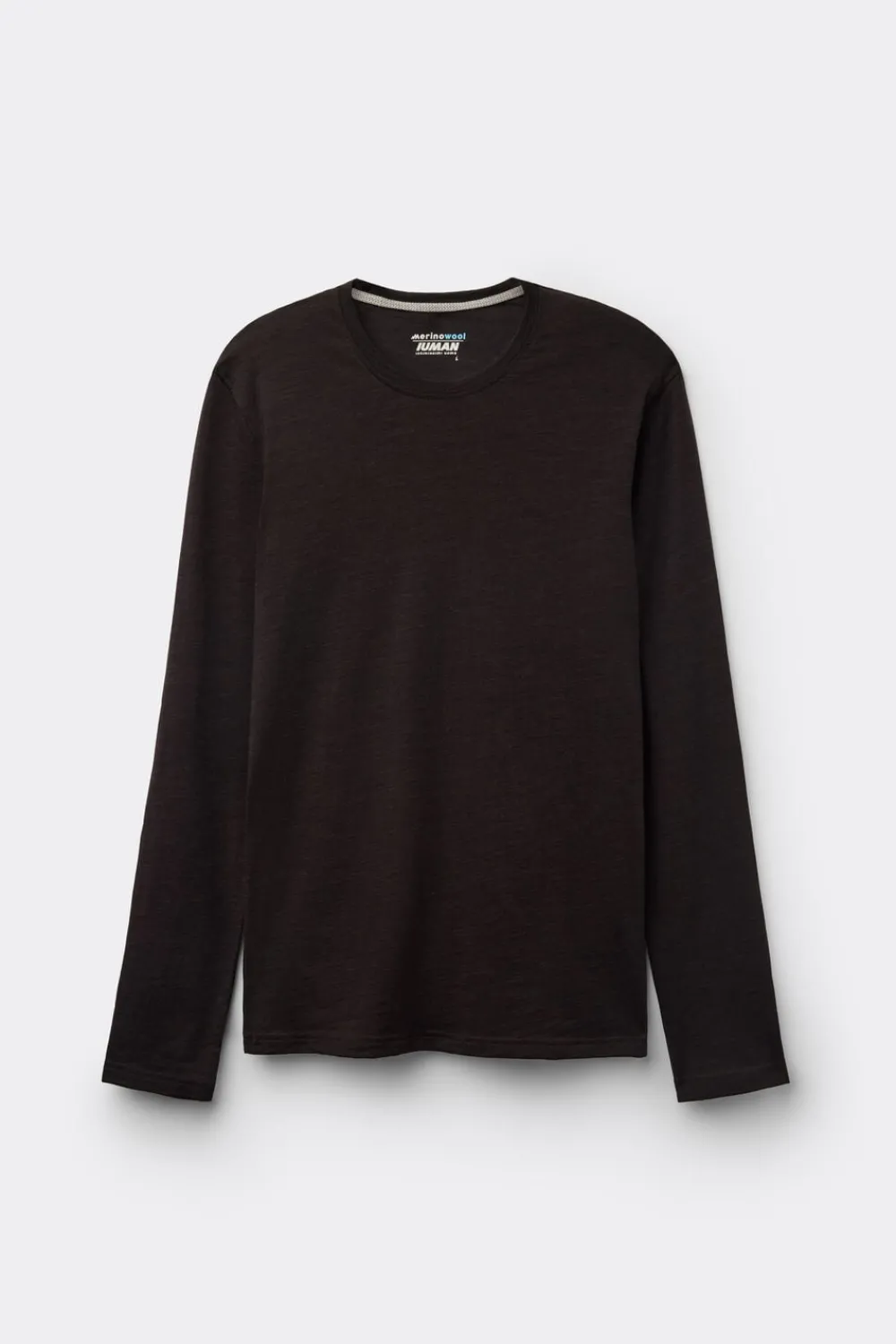 Bluzki Z Długim Rękawem|Wełna Merino>Intimissimi Longsleeve męski z wełny merino - 775j - brown melange