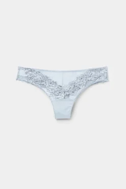 Brazyliany>Intimissimi Majtki Brazyliany Koronkowe: Pretty Flowers jasnoniebieski - 060k - blue water