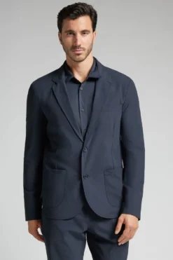 Marynarki / Kurtki>Intimissimi Marynarka Non Iron niebieski - 884j - niebieski