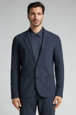 Marynarki / Kurtki>Intimissimi Marynarka Non Iron niebieski - 884j - niebieski