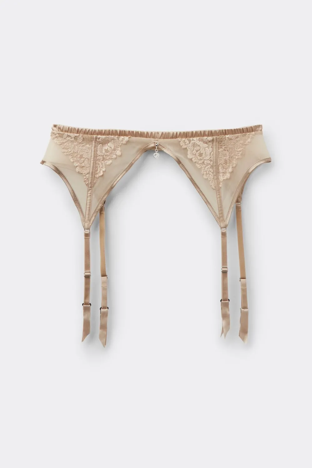 Podwiązki / Pasy Do Pończoch|Jedwab>Intimissimi Pas do pończoch Silky Flowers naturalny - 447j - mandorla beige
