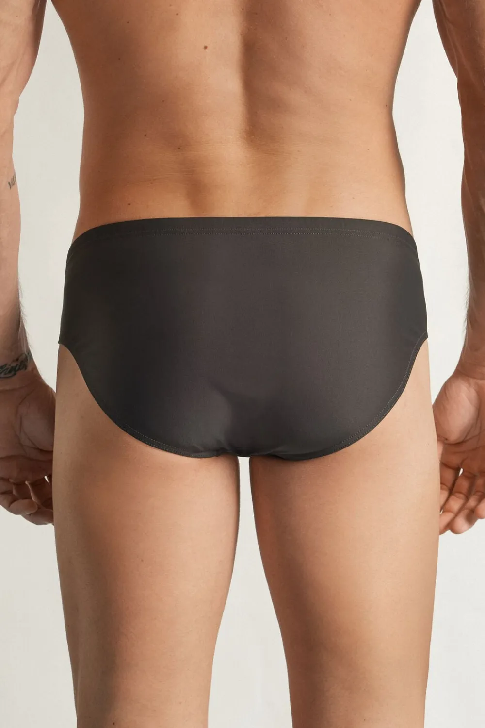 Slipy Kąpielowe>Intimissimi Slipy Kąpielowe w Jednolitym Kolorze szary - 4712 - dark grey