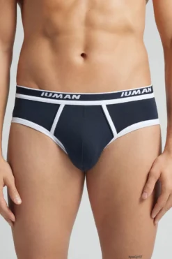 Slipy|Bawełna Superior>Intimissimi Slipy Męskie z Bawełny Superior z Logo niebieski - 3481 - blu notte/bianco