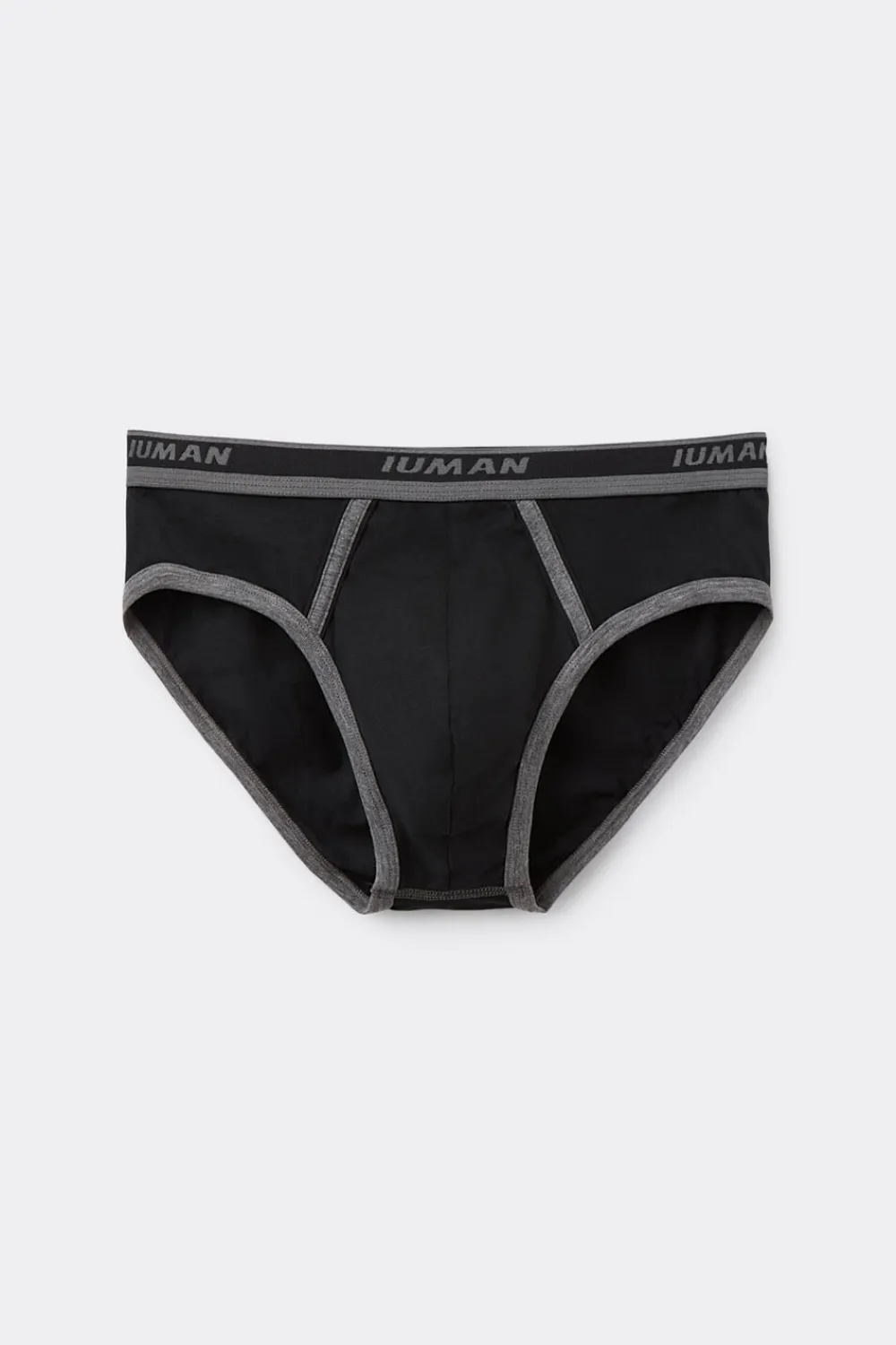 Slipy|Bawełna Superior>Intimissimi Slipy Męskie z Bawełny Superior z Logo czarny - 385i - nero/grafite melange