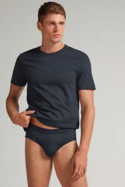 Slipy|Soft Silk>Intimissimi Slipy Soft Silk niebieski - 800 - blu notte