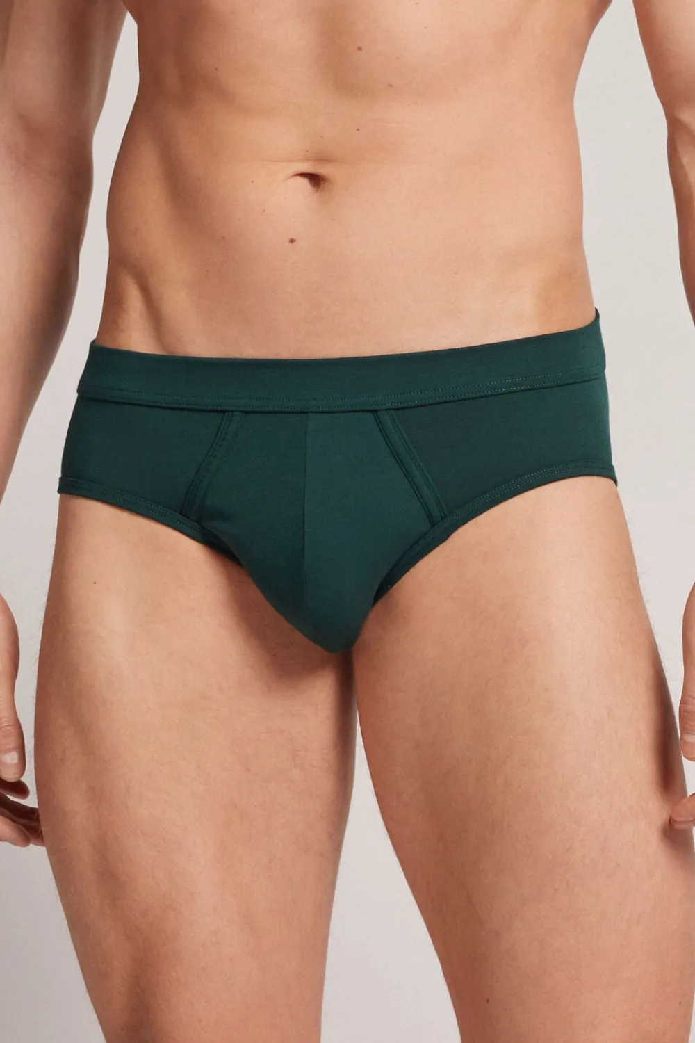 Slipy|Bawełna Superior Extrafine>Intimissimi Slipy z Bawełny Light & Fresh zielony - 132j - verde scuro