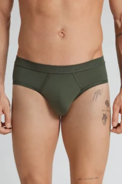 Slipy|Merceryzowana Bawełna Filo Premium>Intimissimi Slipy z Bawełny Merceryzowanej filo Premium zielony - 165k - verde salvia