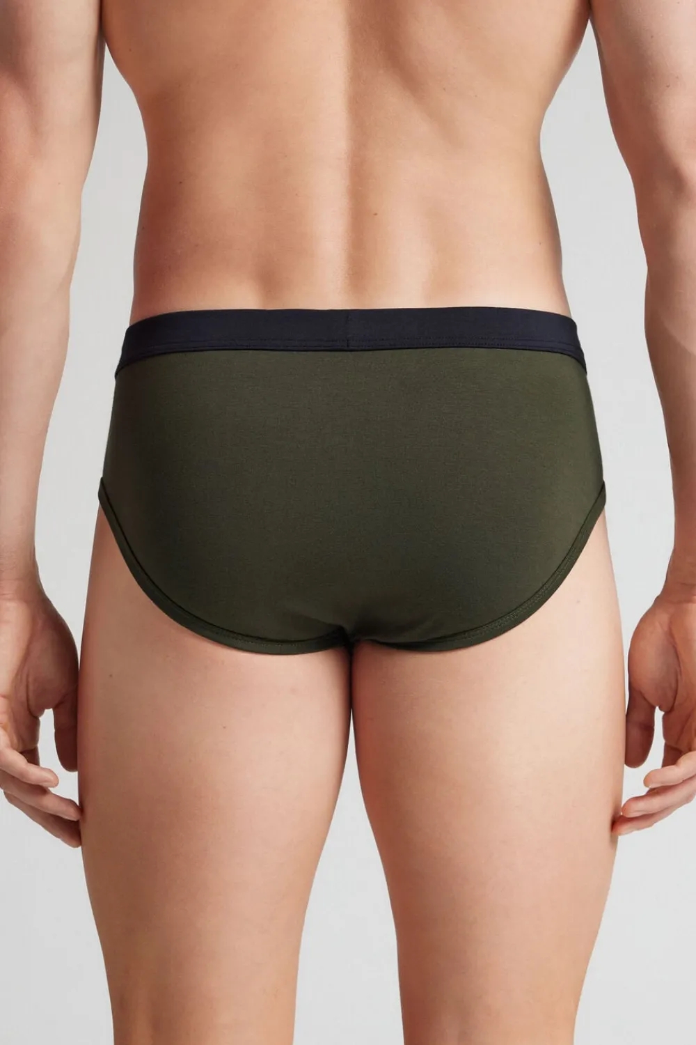 Slipy|Bawełna Superior>Intimissimi Slipy z Bawełny Superior zielony - 108k - verde truck/blu notte