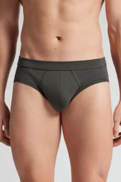 Slipy|Bawełna Superior>Intimissimi Slipy z Bawełny Superior szary - 4712 - dark grey