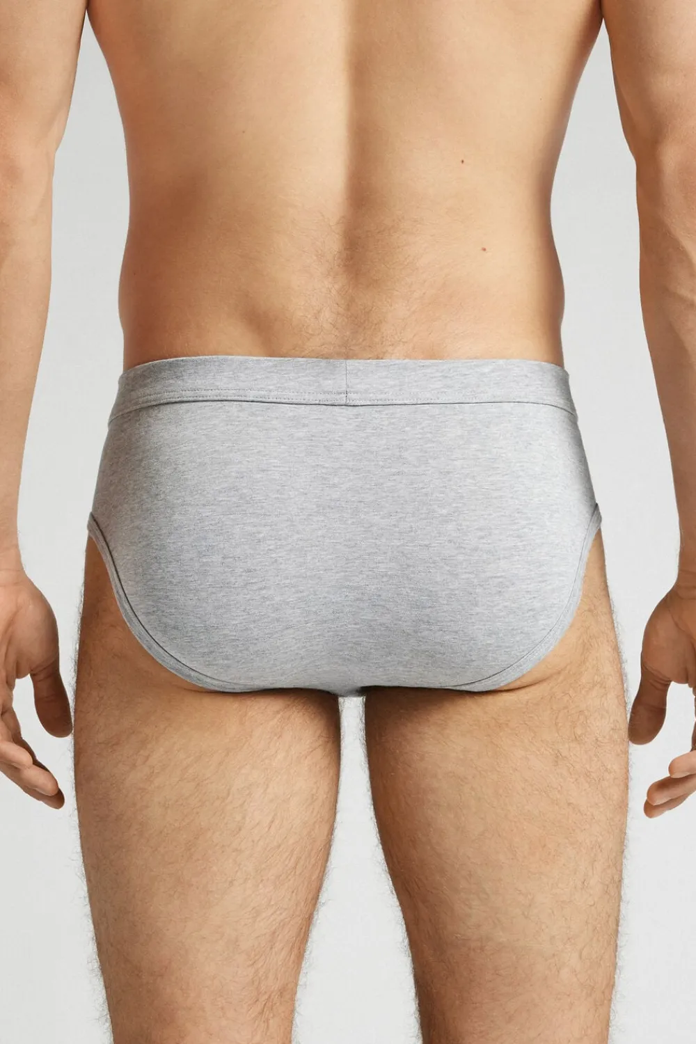 Slipy|Bawełna Superior>Intimissimi Slipy z Bawełny Superior szary - 031 - grigio melange chiaro