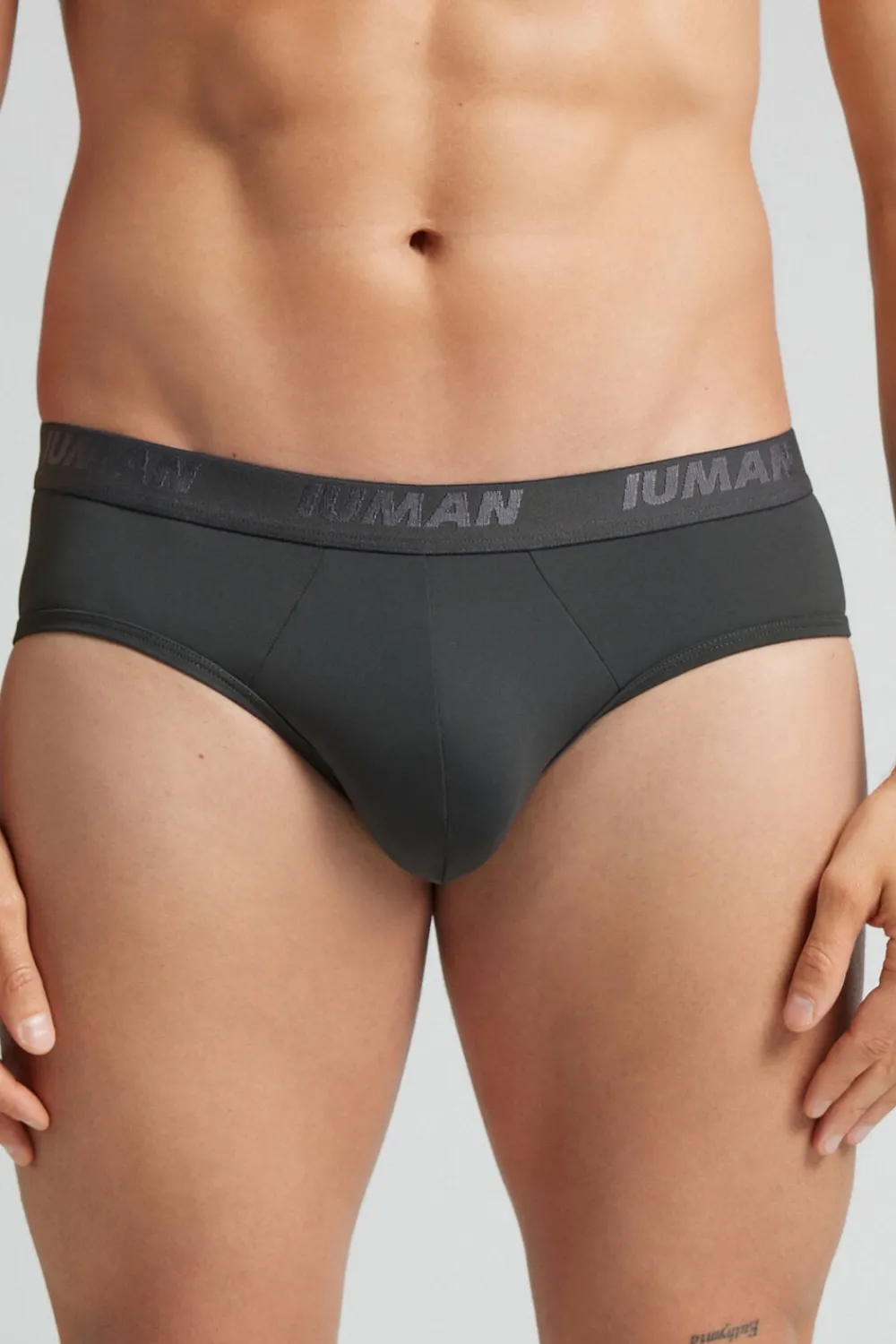 Slipy|Mikrofibra>Intimissimi Slipy z Mikrofibry z Logo szary - 4712 - dark grey