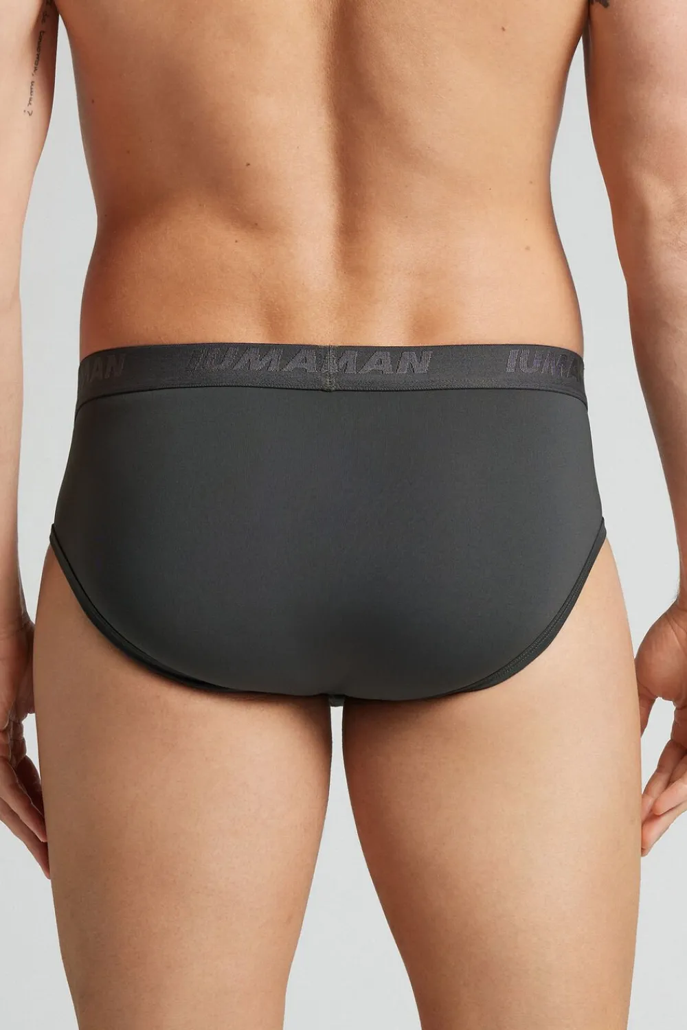 Slipy|Mikrofibra>Intimissimi Slipy z Mikrofibry z Logo szary - 4712 - dark grey