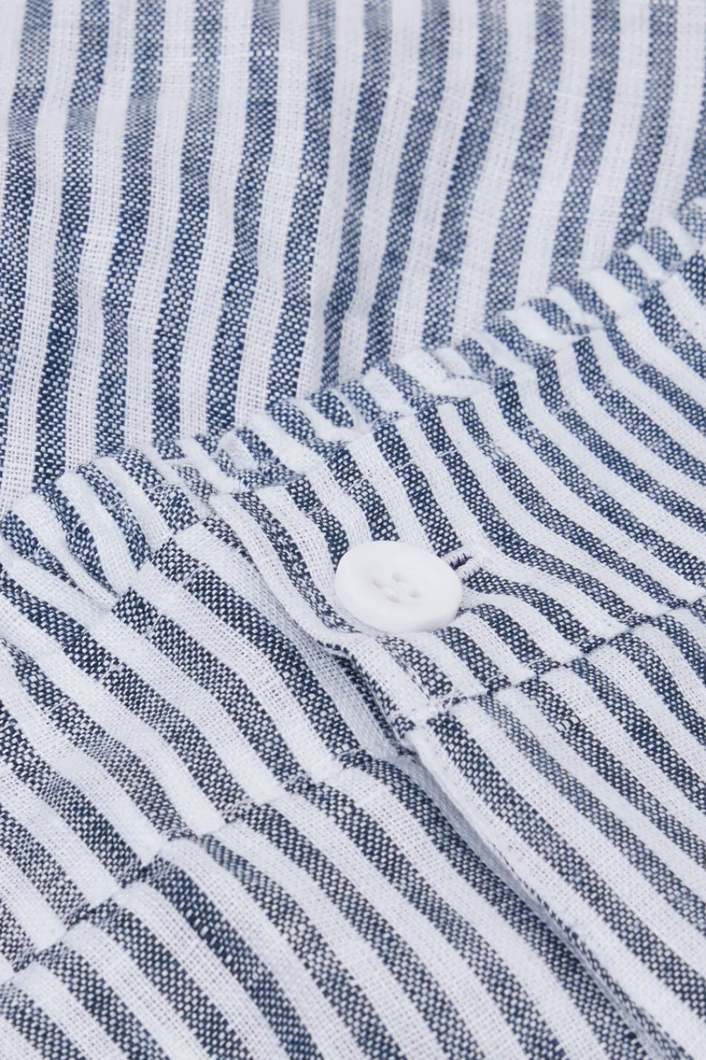 Spodnie|Len>Intimissimi Spodenki Męskie 100% Len w paski - 161k - riga bianco/blu