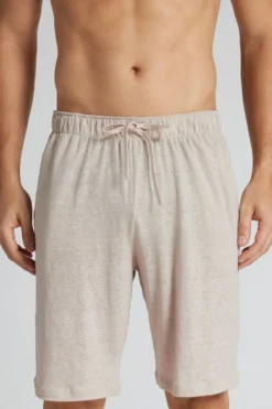 Spodnie|Len>Intimissimi Spodenki Męskie 100% Len czarny - 959i - lino chiaro