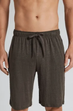 Spodnie|Len>Intimissimi Spodenki Męskie 100% Len brązowy - 132k - brown
