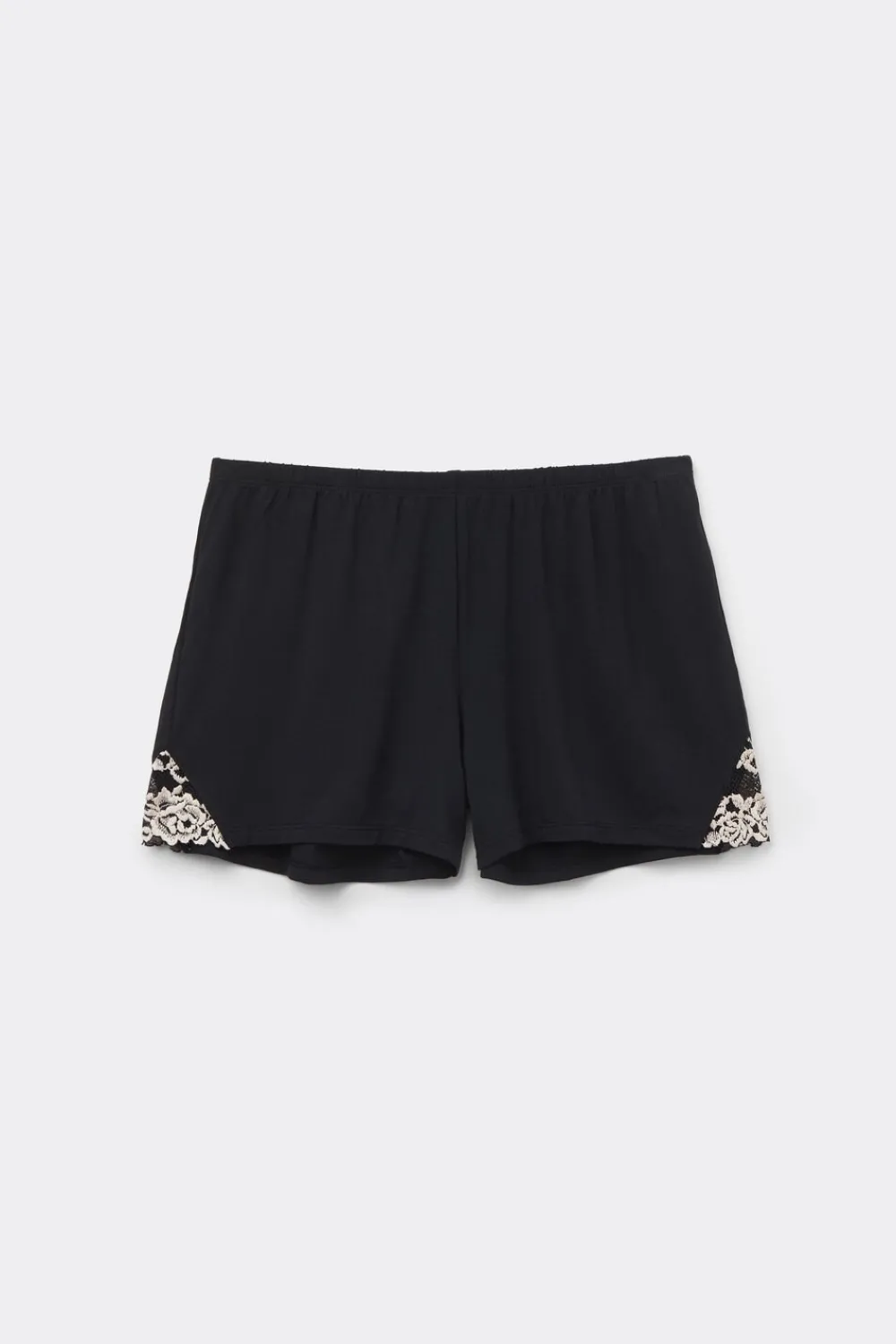 Piżamy Krótkie|Modal>Intimissimi Spodenki z Modalu Pretty Flowers wielobarwny - 9887 - nero/ivory