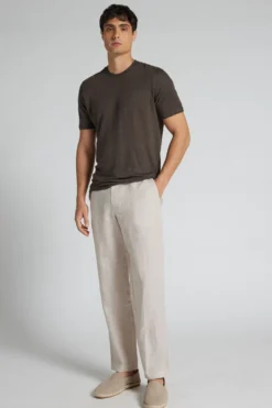 Spodnie|Len>Intimissimi Spodnie Męskie 100% Len beige - 131k - sabbia chiaro