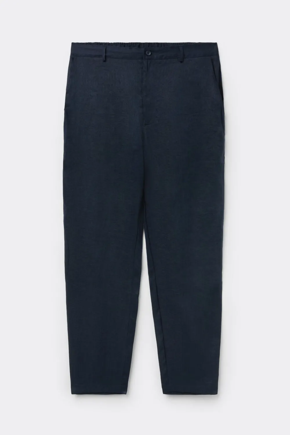 Spodnie|Len>Intimissimi Spodnie Męskie 100% Len niebieski - 585j - blu oceano