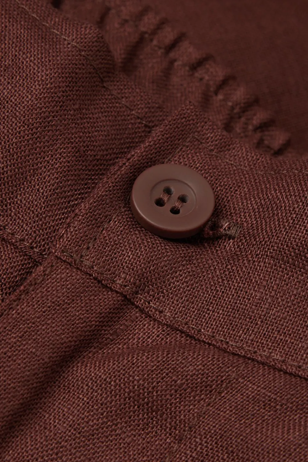 Spodnie|Len>Intimissimi Spodnie Męskie 100% Len brązowy - 128k - rosso india