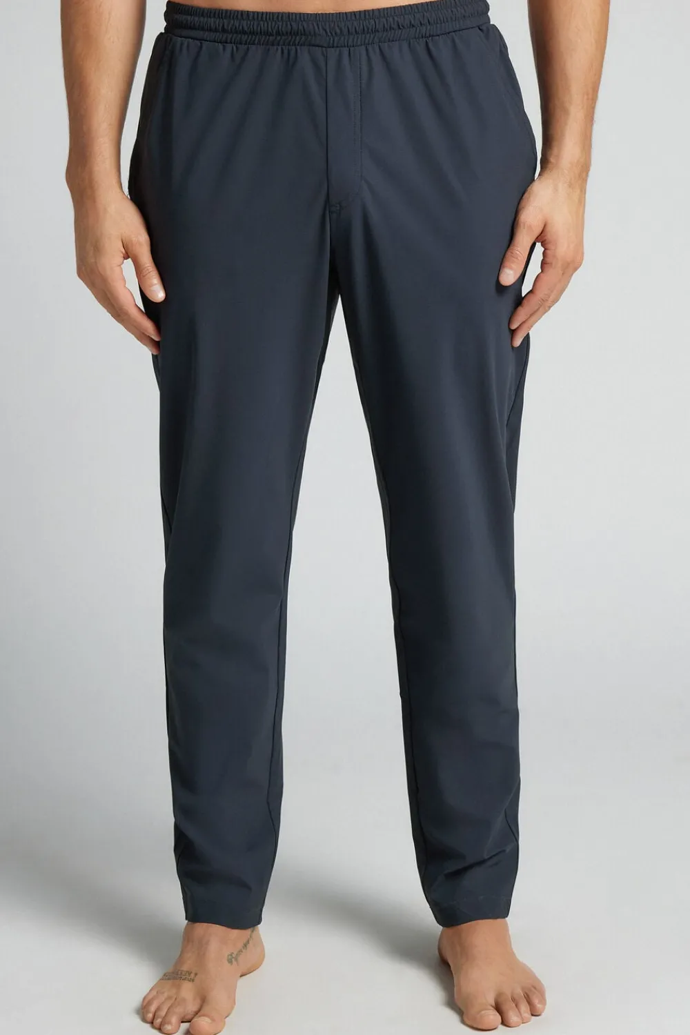 Spodnie>Intimissimi Spodnie Non Iron niebieski - 884j - niebieski