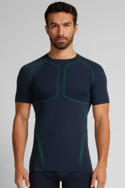 T-shirty>Intimissimi Sportowa Koszulka Techniczna z Krótkim Rękawem niebieski - 800 - blu notte