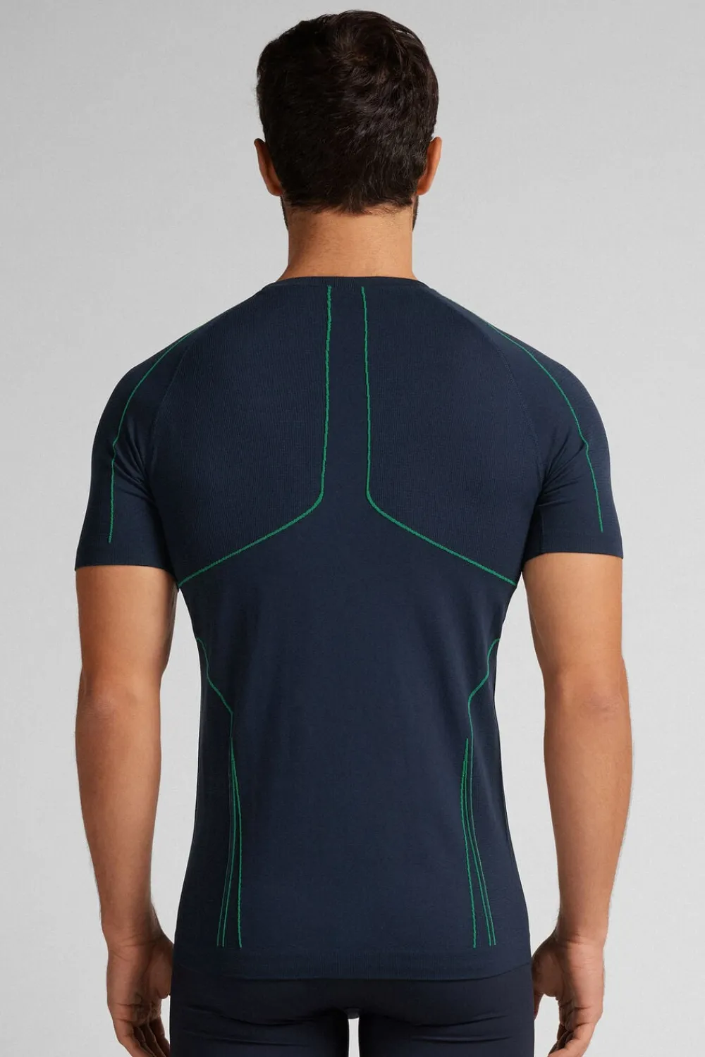 T-shirty>Intimissimi Sportowa Koszulka Techniczna z Krótkim Rękawem niebieski - 800 - blu notte