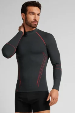 Bluzki Z Długim Rękawem>Intimissimi Sportowa Koszulka Techniczna z Długim Rękawem szary - 4712 - dark grey