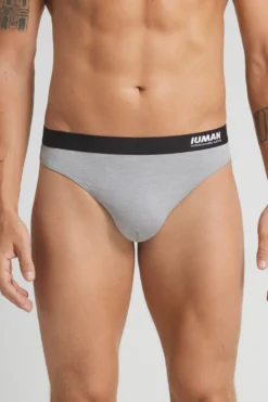 Slipy|Mikrofibra>Intimissimi Stringi z Mikrofibry z Logo jasnoszary - 9958 - grigio chiaro melange