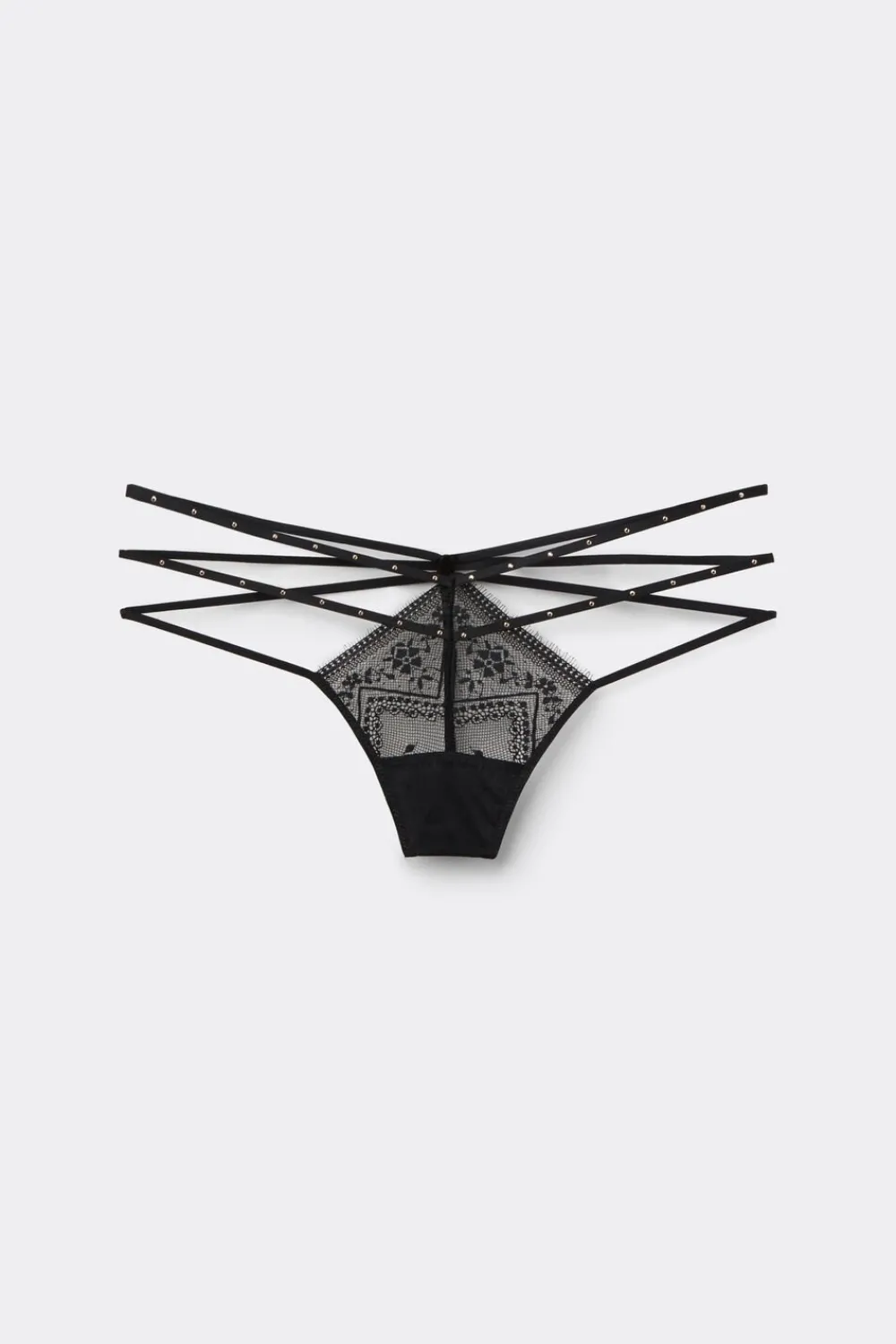 Stringi>Intimissimi Stringi z Paseczkami Flirt Fearlessly czarny - 019 - czarny