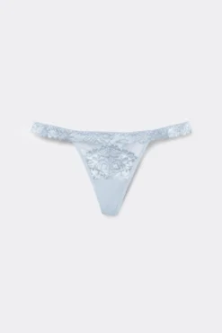 Stringi>Intimissimi Stringi z Paseczkami po Bokach Pretty Flowers jasnoniebieski - 060k - blue water