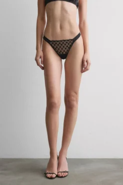 Stringi>Intimissimi Stringi z Paseczkami po Bokach The Love Club czarny - 019 - czarny