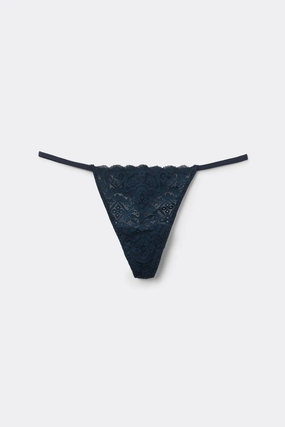 Stringi|Koronka>Intimissimi Stringi z Paseczkami po Bokach niebieski - 1467 - intensywny niebieski