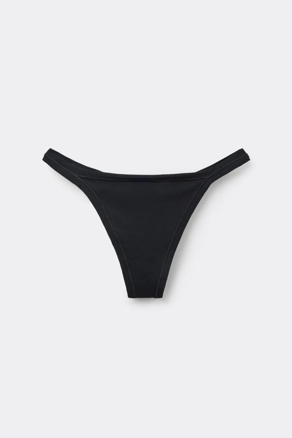 Stringi|Bawełna Ultralight>Intimissimi Stringi z Paseczkami z Bawełny Ultralight Cotton czarny - 019 - czarny