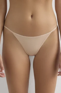 Stringi|Majtki>Intimissimi Stringi z Paseczkami z Mikrofibry Ultralight naturalny - 044 - honey