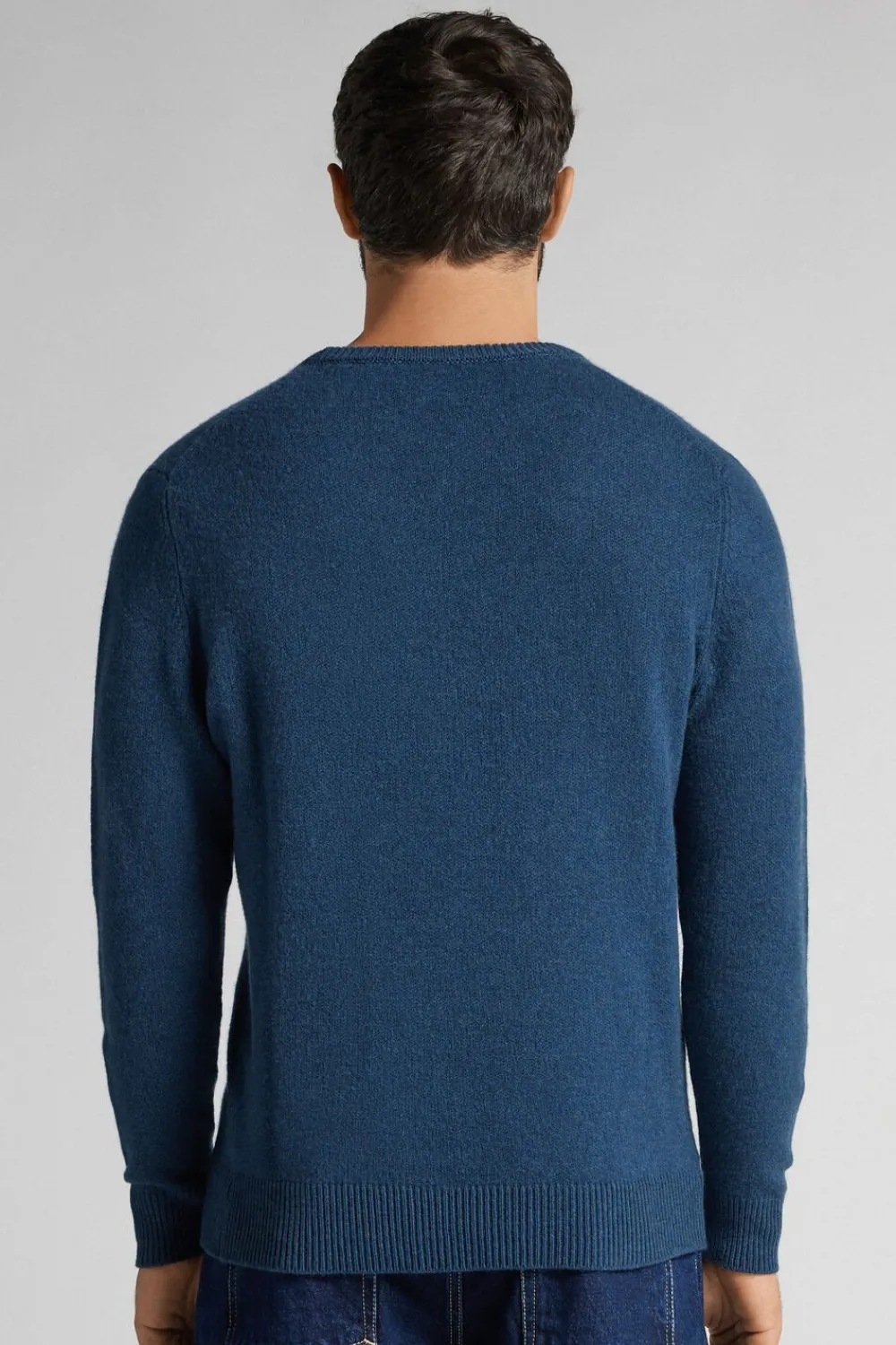 Bluzki Z Długim Rękawem|Swetry / Bluzy>Intimissimi Sweter z Kaszmiru niebieski - 008k - denim