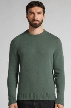 Bluzki Z Długim Rękawem|Swetry / Bluzy>Intimissimi Sweter z Kaszmiru zielony - 007k - verde