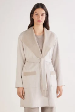 Szlafroki / Kimona>Intimissimi Szlafrok Soft Winter - 045k - beżowy