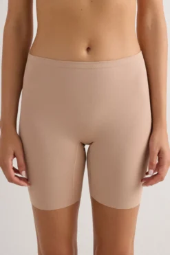 Bokserki>Intimissimi Szorty kolarki bezszwowe z bawełny naturalny - 044 - honey