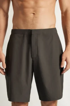Bokserki Kąpielowe>Intimissimi Szorty Kąpielowe Bokserki z Tkaniny Technicznej szary - 4712 - dark grey