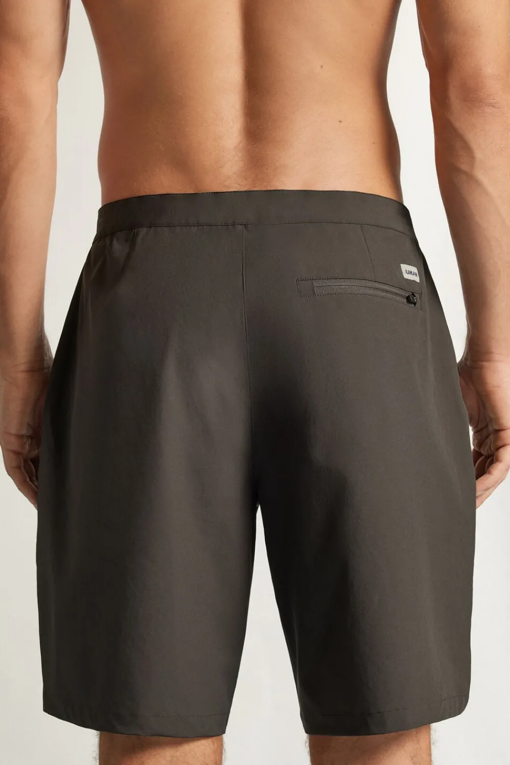 Bokserki Kąpielowe>Intimissimi Szorty Kąpielowe Bokserki z Tkaniny Technicznej szary - 4712 - dark grey