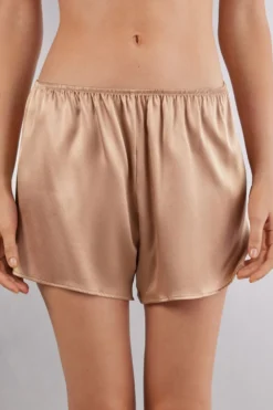 Piżamy Krótkie|Jedwab>Intimissimi Szorty z Jedwabiu naturalny - 163i - rose satin