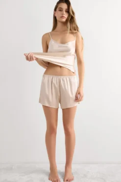 Piżamy Krótkie|Jedwab>Intimissimi Szorty z Jedwabiu naturalny - 2280 - cream