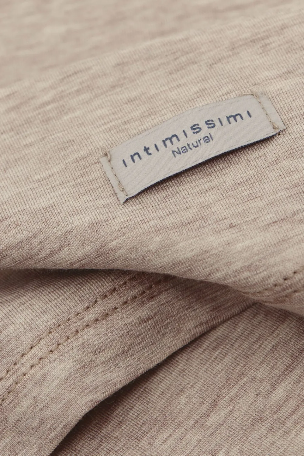 Topy>Intimissimi Top na Cienkich Ramiączkach z Bawełny naturalny - 112i - sand melange