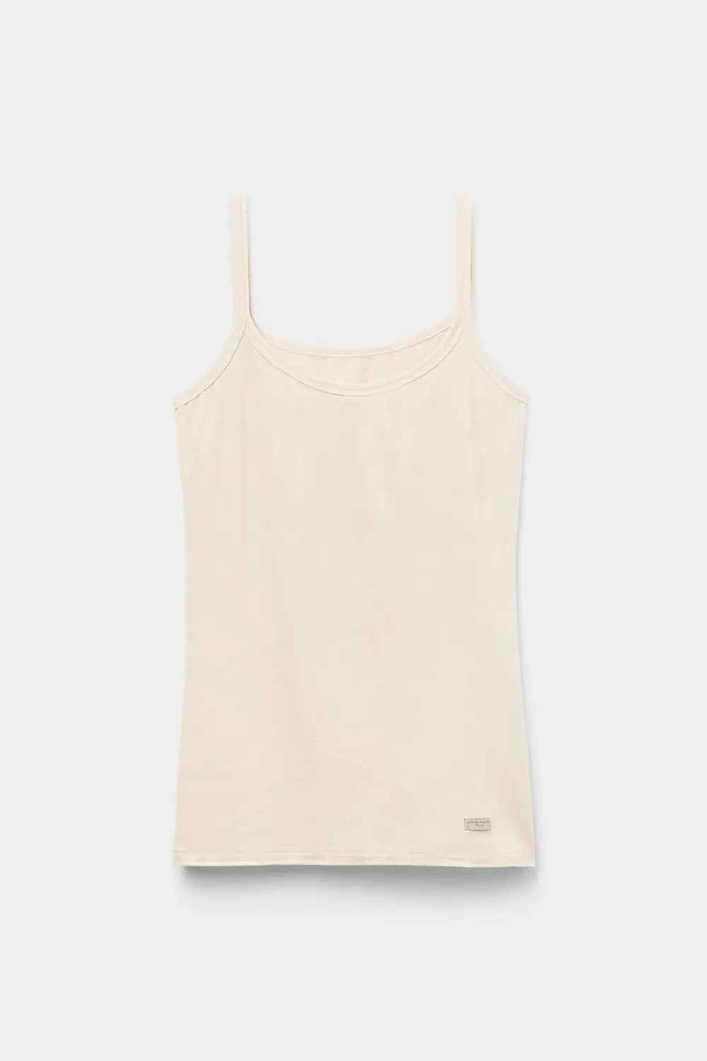 Topy>Intimissimi Top na Cienkich Ramiączkach z Bawełny naturalny - 2280 - cream