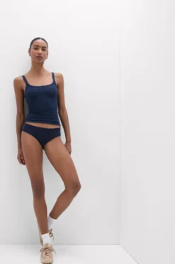 Topy|Bawełna Ultralight>Intimissimi Top z Bawełny Ultralight Cotton niebieski - 1467 - intensywny niebieski