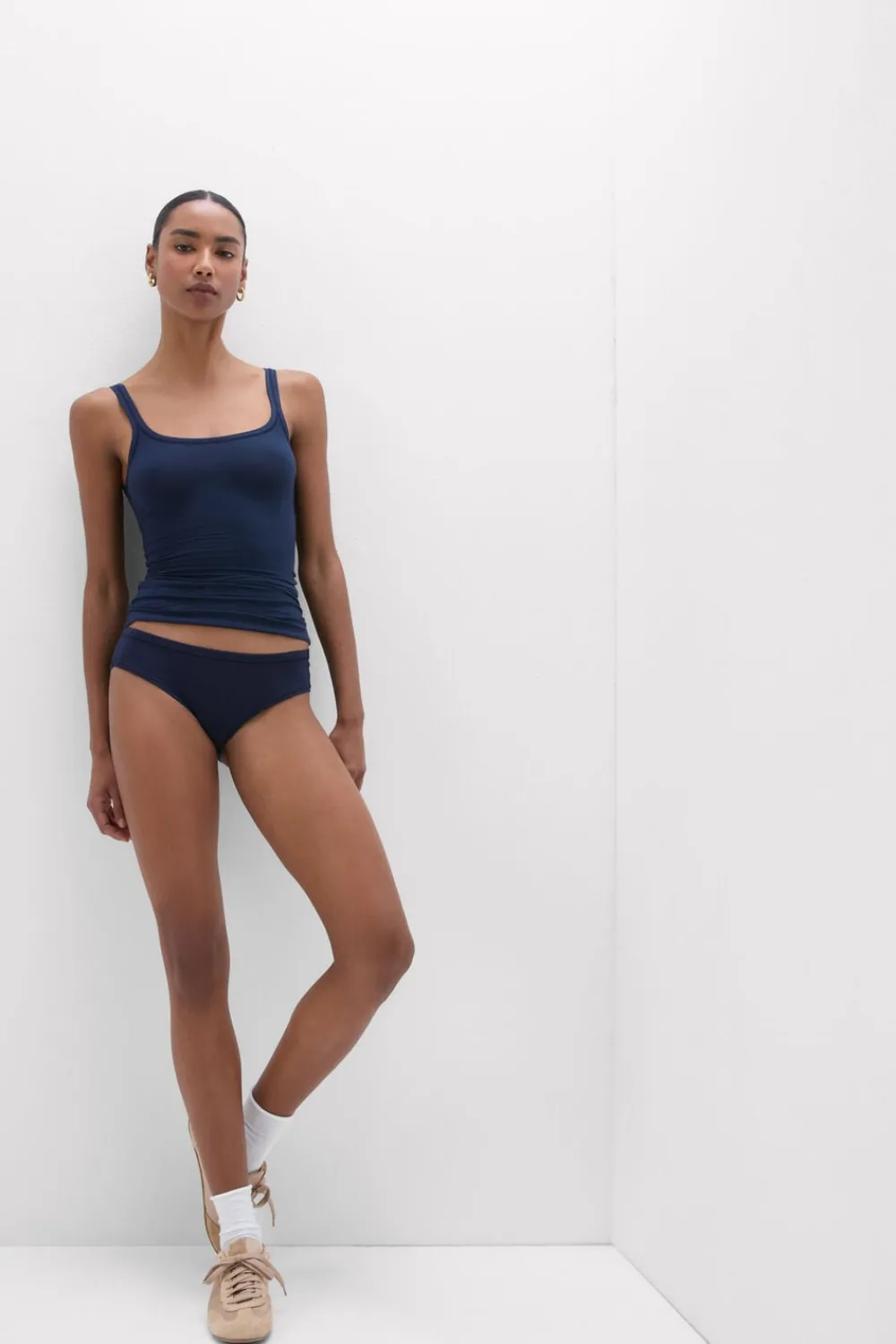 Topy|Bawełna Ultralight>Intimissimi Top z Bawełny Ultralight Cotton niebieski - 1467 - intensywny niebieski
